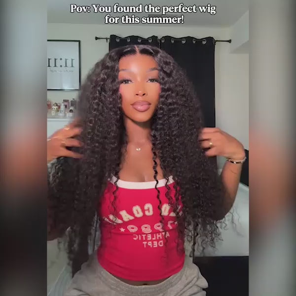 Aliglossy Deep Wave Lace Frontal Wig