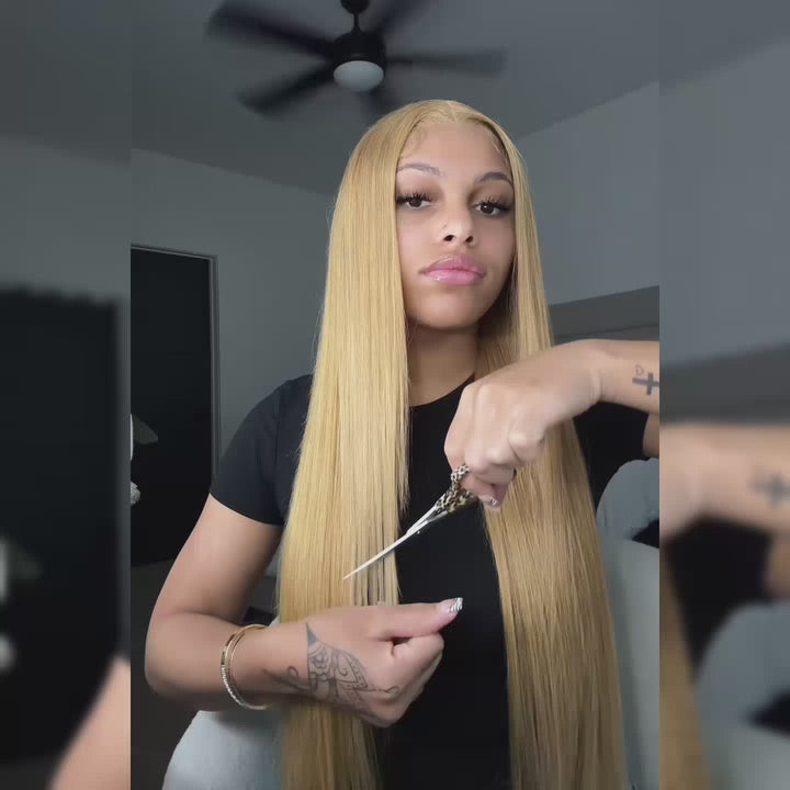 Wear Go Glueless Honey Blonde Straight Human Hair Wig Review