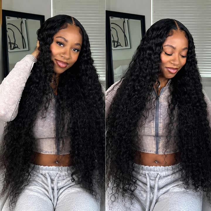 30 32 34 36 38 Inch Bussdown Lace Front Human Hair Wig 200% 250% High Density