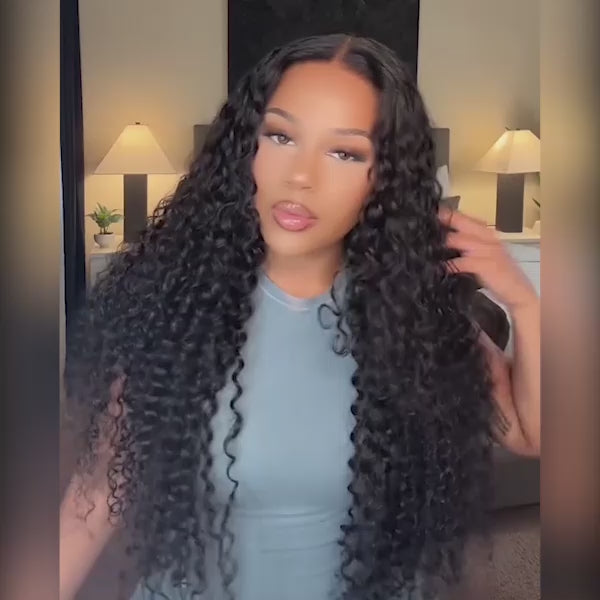 Aliglossy Glueless Deep Wave Wig