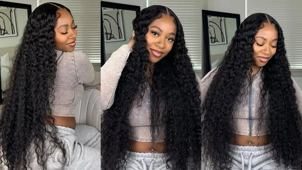 30 32 34 36 38 Inch Bussdown Wig Extra Long Front View