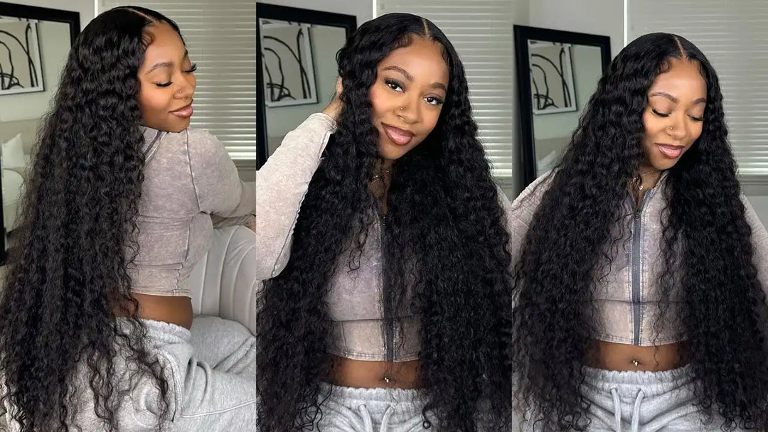 30 32 34 36 38 Inch Bussdown Wig Extra Long Front View