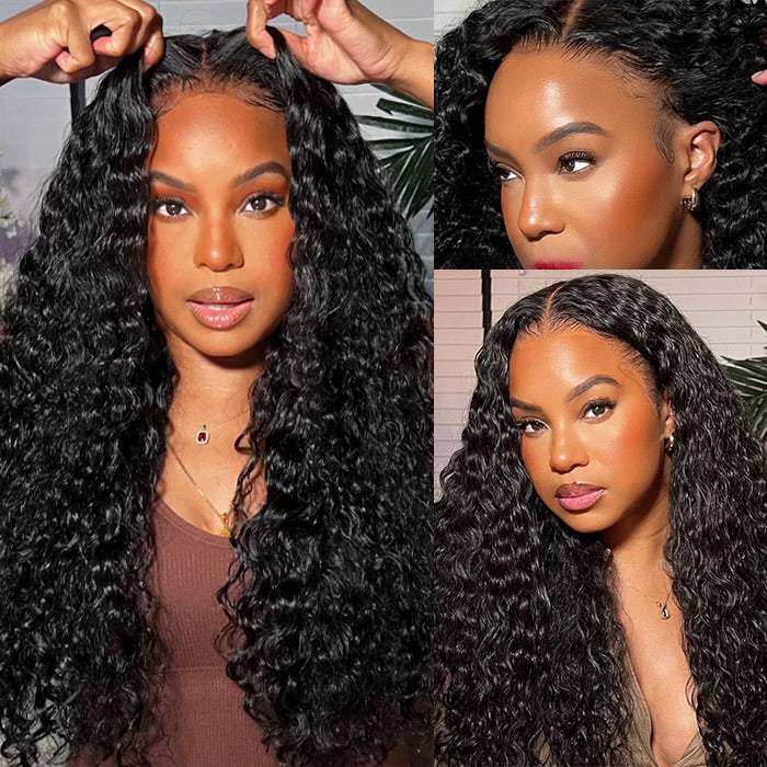 ALIGLOSSY 13 x 4 13 x 6 Water Wave Human Hair Wigs 13 by 4 13 by 6 Lace Frontal Wig