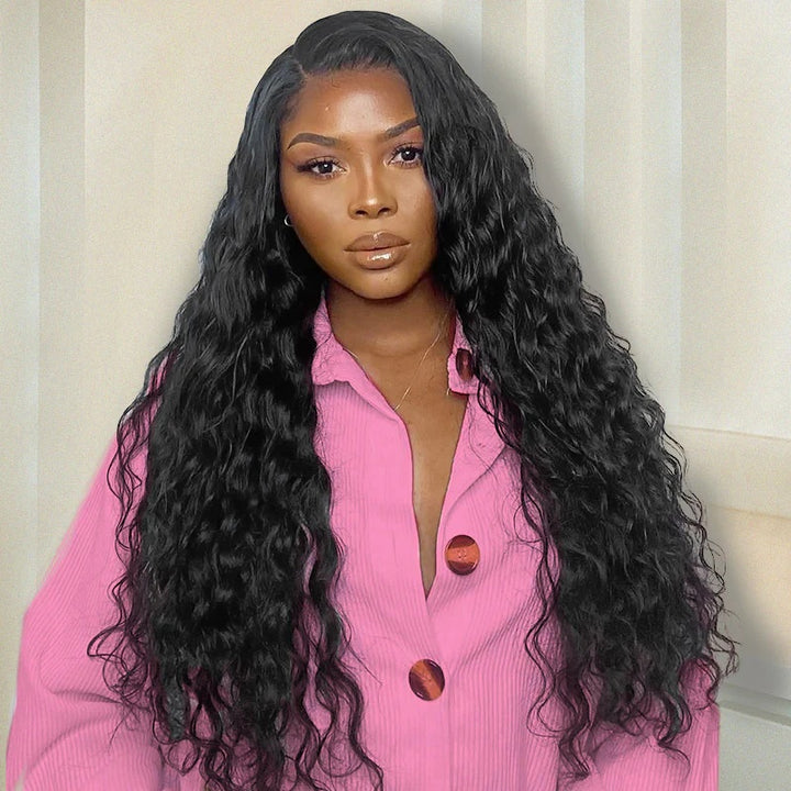 ALIGLOSSY 13 x 4 13 x 6 Water Wave Human Hair Wigs 13 by 4 13 by 6 Lace Frontal Wig