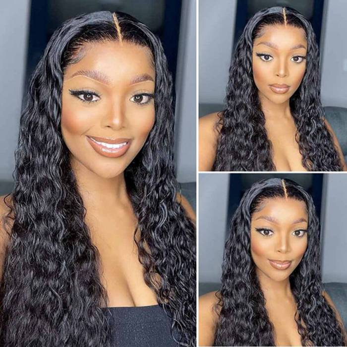 ALIGLOSSY 13 by 4 13 by 6 Lace Frontal Wig 13 * 4 13 * 6 Water Wave Human Hair Wigs